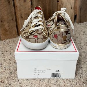 Coach Logo with Hearts Sneakers